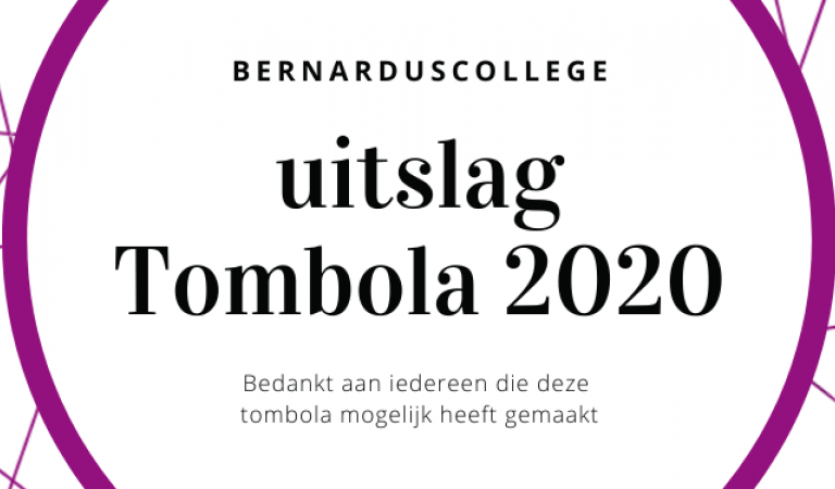 Uitslag Tombola Bernarduscollege 2020